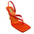 Autre Marque GIA / Rosie de satén naranja RHW 12 Sandalias de cuña Lienzo  ref.1021359