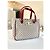 Borsa Céline Triumph Monogramma e Pelle Verniciata Rossa Rosso Beige - vista 2