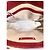 Borsa Céline Triumph Monogramma e Pelle Verniciata Rossa Rosso Beige - vista 7