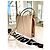 Borsa a mano Jil Sander Giro in pelle beige - vista 5