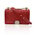 Chanel Bolsa de ombro média para menino de couro com relevo vermelho cubo  ref.1021402