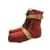 JOHN GALLIANO  Ankle boots T.EU 38 cloth Red  ref.1021431