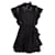 Ulla Johnson Minivestido com babados em algodão preto  ref.1021880