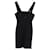 Herve Leger Mini-robe bandage en rayonne noire Fibre de cellulose  ref.1021888