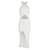 Self portrait Self-Portrait Cut-Out Halter Midi Dress in White Viscose Cellulose fibre  ref.1021896
