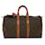 Louis Vuitton Keepall 45 Marrone Tela  ref.1021937