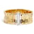 Autre Marque Orlandini Yellow Gold Mesh and Diamonds bracelet Golden White gold  ref.1022200