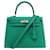 Hermès Kelly 25 Green Leather  ref.1022251