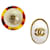 CHANEL Earring White CC Auth bs7031 Metal  ref.1022447