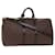 Keepall LOUIS VUITTON Bandouliere para guardar todo Damier Ebene 55 Bolsa Boston N41414 autenticación 49431EN  ref.1022475