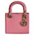 Lady Dior Lizard mini bag Pink Gold hardware Exotic leather  ref.1022535