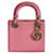 Sac Lady Dior Lézard mini Cuirs exotiques Rose Bijouterie dorée  ref.1022535