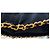Gonna Chanel in velluto nero con catena dorata extra vintage - vista 3
