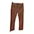 Autre Marque NON SIGNE / UNSIGNED  Jeans T.fr 36 Cotton - elasthane Camel  ref.1022728