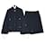 Chanel Mai indossato w/TAG Blu navy Seta Cotone Tweed  ref.1022777