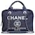 Chanel W/ carte Coton Jean Bleu  ref.1022779