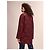 Tommy Hilfiger Giacca Lunga con Stemma Ricamato Rossa Bordò - vista 3