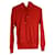 Sweat à capuche à cordon Christian Dior en coton rouge  ref.1023032