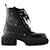 Tractor Lace-Up Ankle Boots - Off White - Leather - Black  ref.1023049