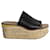 Chloé Camille Wedge Sandals In Black Leather  ref.1023096