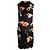 Acne Studios Vestido sin mangas estampado Belvidere en seda negra Negro - vista 2