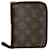 Louis Vuitton Monogram Zip Passport Holder Wallet in Brown Coated Canvas Cloth  ref.1023144