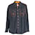 Camisa Jean Paul Gaultier de manga comprida com botões em preto Polynosic Poliéster  ref.1023153