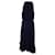 Robe mi-longue à col licou Iris & Ink en polyester bleu marine  ref.1023174