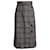 Dolce & Gabbana Check Side-Button Midi Skirt in Multicolor Alpaca Blend Multiple colors Wool  ref.1023228