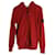 Sweat à capuche zippé Stone Island en coton rouge  ref.1023280