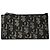 Porta-cartões com zíper Dior em jacquard bege e preto Impressão em python