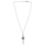 TIFFANY & CO. Daisy Key Pendant Chain Necklace in Diamond and Silver Metal Silvery  ref.1023362