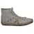 Golden Goose Francy Distressed High-Top Sneakers in White Canvas Cloth  ref.1023363
