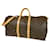 Louis Vuitton Keepall Bandoulière 55 Brown Cloth  ref.1023598
