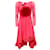 Vestido Georgette de seda Giambattista Valli Bouganville com flor Rosa  ref.1023789
