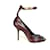 Burberry Peep Toe Ankle Strap Heels Prune Leather  ref.1023818
