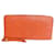 Louis Vuitton Zippy Geldbörse Orange Leder  ref.1023852