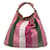 Gucci Baiadera Striped Pink Canvas Large Horsebit Hobo Tote Bag Cloth  ref.1024093