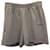 Pantaloncini della tuta con logo in pile riccio Balenciaga in cotone beige  ref.1024494