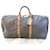 Louis Vuitton keepall 60 Monogram-SA844 Brown Leather  ref.1024834