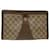 GUCCI GG Canvas Web Sherry Line Clutch Bag Beige Red 5601012 Auth ep1196  ref.1024889