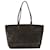 Sacola de lona FENDI Zucca em lona revestida marrom preto Auth hk766  ref.1024966