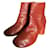 Maison Martin Margiela leather ankle boots Coral  ref.1025153