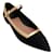 Laurence Dacade Chaussures plates Carmela Mary Jane en daim noir avec bordure dorée Suede  ref.1025246