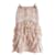 Chanel SS18 Maxirock aus Organza mit Rüschen Pink Seide  ref.1025251