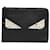 Fendi Monster Eyes Leather Clutch Bag 8M0370 Black  ref.1025316