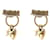 Dior Earrings Golden Metal  ref.1025480