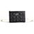 Cannage Pochette zippée avec chaîne Dior Caro en cuir de veau noir Cuir Veau façon poulain  ref.1025592
