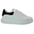 Übergroße Sneakers von Alexander McQueen aus weißem Kalbsleder Kalbähnliches Kalb  ref.1025611