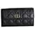 Cannage Dior Caro Geldbörse aus schwarzem Kalbsleder Kalbähnliches Kalb  ref.1025613